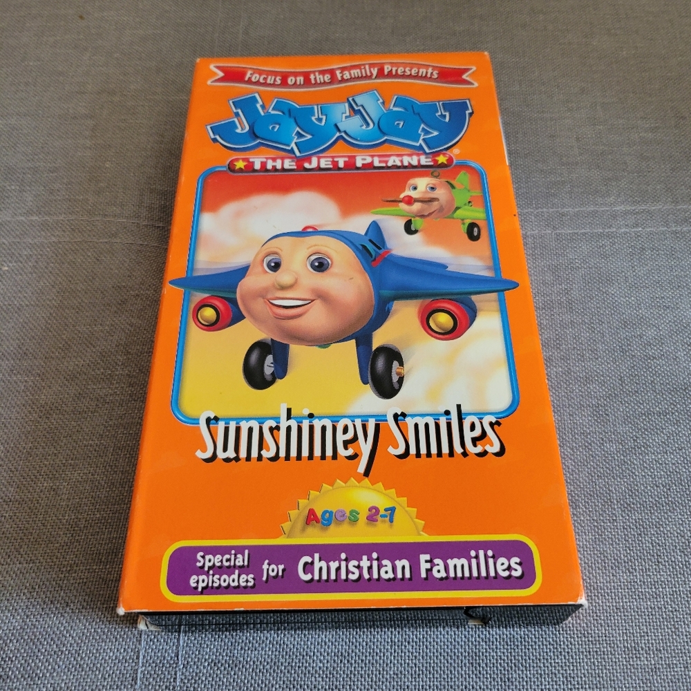 Jay Jay The Jet Plane Sunshiney Smiles VHS Tape 1999 Christian Families Kids 2-7